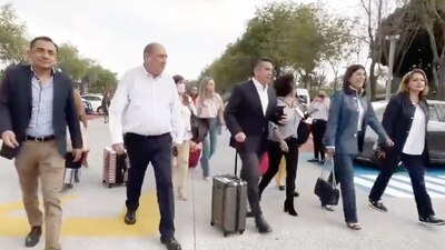 Los legisladores previeron bloqueos en el Congreso para votar contra la reforma