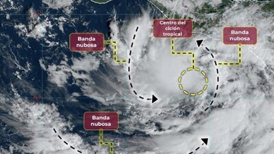 El centro del fenómeno natural se ubica frente a Guatemala y El Salvador
