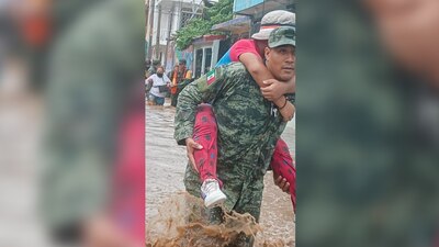 Ell mandatario federal indicó que el agua ya está bajando
