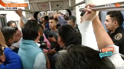 Así se vivió el tenso momento en el Metro
