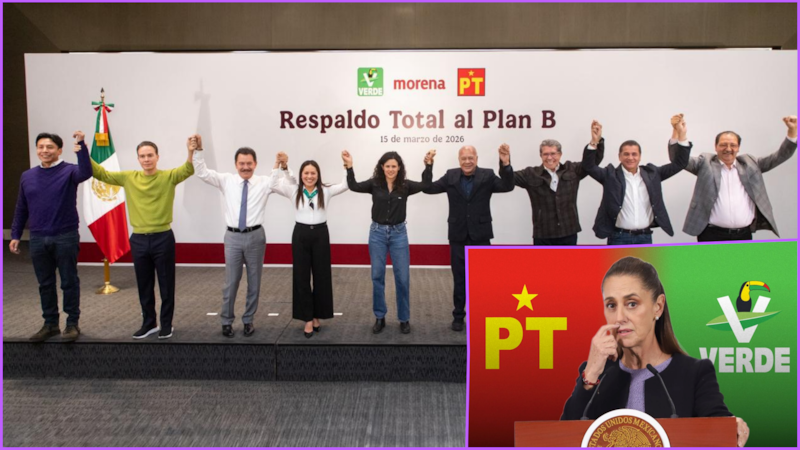 Morena, PT y PVEM cierran filas con el ‘plan B’ electoral de Sheinbaum