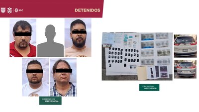 Los implicados confesaron pertenecen a un grupo delictivo del estado de Jalisco