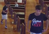 VIDEO: Ladrón roba celular a adulto mayor que se quedó dormido en una iglesia de Monterrey