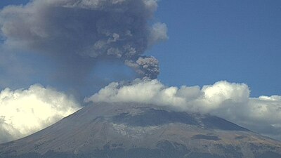Es la imagen del volcán la mañana de este viernes
