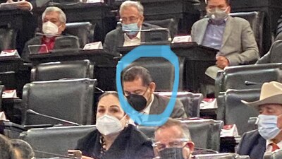 El senador de Morena se presentó este martes en la Cámara