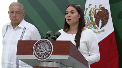 La gobernadora de Colima externó su apoyo a AMLO durante la conferencia mañanera de este viernes
