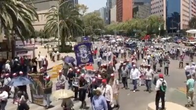 Los manifestantes acudieron de distintos estados de la República