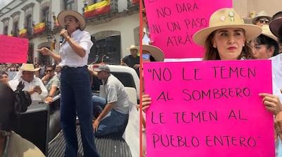 “¿Ahora me tienen que quitar la vida a mí?”: Grecia Quiroz encabeza protesta contra reforma electoral
