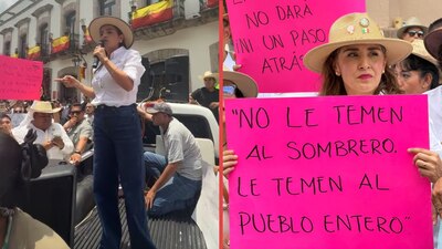 “¿Ahora me tienen que quitar la vida a mí?”: Grecia Quiroz encabeza protesta contra reforma electoral