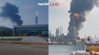 VIDEO: Se registra incendio en la refinería de Dos Bocas