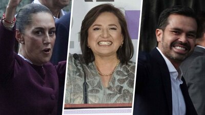 Los candidatos se mostraron felices de "ganar"
