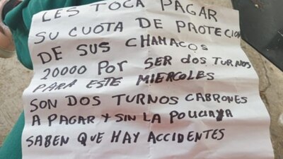 Los criminales amenazan con “accidentes” para los estudiantes