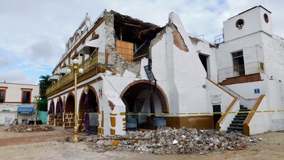 El Palacio Municipal quedó destruido por el sismo del 19 de septiembre