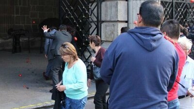 El hecho ocurrió cuando el priista llegaba a la Asamblea Constituyente