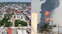 En Tabasco exigen análisis del aire y evaluación de riesgos tras incendio en la Refinería Dos Bocas