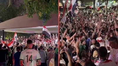 Aficionados de Irak se roban las miradas de los mexicanos por su alegre comportamiento en Monterrey