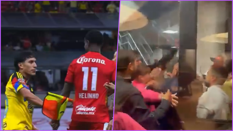 VIDEOS: Tras pelea campal en el América-Toluca, revelan nuevo enfrentamiento con Henry Martín