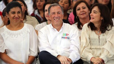 José Antonio Meade y Juana Cuevas estuvieron este martes en Saltillo