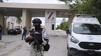 Violentos eventos que se registraron en una playa cercana a los hoteles Azul Beach Resort y Hyatt Ziva