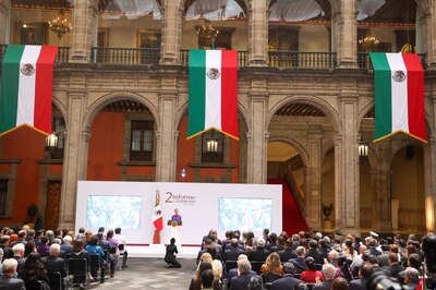 CIUDAD DE MÉXICO, 01SEPTIEMBRE2026.- Claudia Sheinbaum Pardo, Presidenta de México, ofreció su Segundo Informe de Gobierno en Palacio Nacional. FOTO: MOISÉS PABLO/CUARTOSCURO.COM