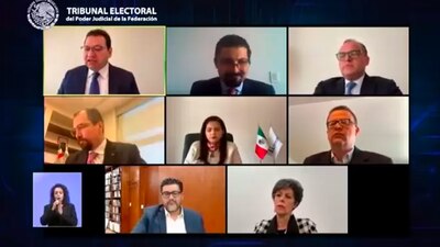 El TEPJF sesionó este martes sobre la encuesta relacionada por el INE para elegir a la dirigencia de Morena