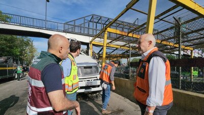 Las maniobras de retiro se harán con grúas de alto tonelaje