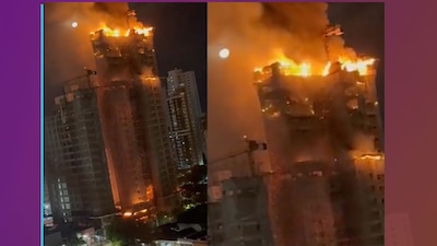 El edificio terminó envuelto en llamas