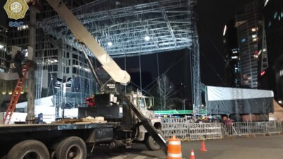 Carriles centrales están cerrados en ambos sentidos