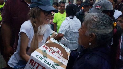 Belinda comenzó a recabar ayuda tras el sismo del pasado 7 de septiembre