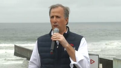 José Antonio Meade durante un acto de campaña en Baja California.