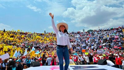 La candidata priista también habló sobre el apoyo a mujeres campesinas y personas con discapacidad