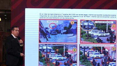 El subsecretario indicó que llegaron camionetas al lugar para "lavar la escena"