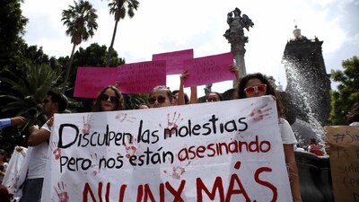 En septiembre pasado se realizó una marcha en Veracruz y en la CDMX contra los feminicidios