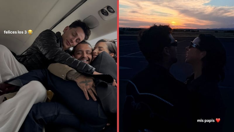 “Felices los 3”: Kunno apaga rumores de ruptura entre Christian Nodal y Ángela Aguilar