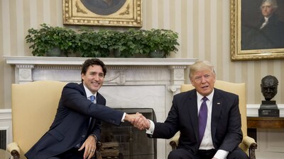 Trudeau es el tercer mandatario que visita a Trump en la Casa Blanca