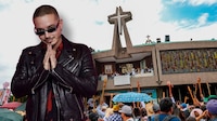 J Balvin visita la Basílica de Guadalupe en vísperas del 12 de diciembre y desata furor