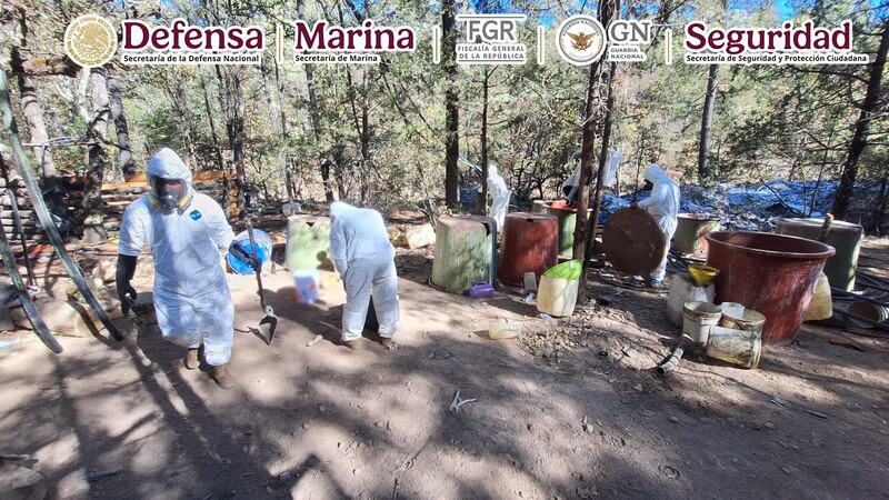 Aseguran megalaboratorio clandestino donde se elaboraba metanfetaminas en Zacatecas