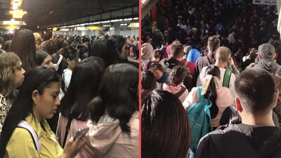 La Línea 12 tiene a sus usuarios esperando por un tren