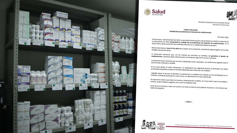 Anulan licitación de medicamentos por irregularidades de Birmex