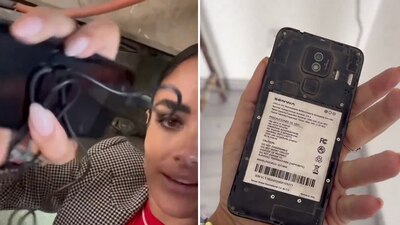 La alcaldesa mostró los dispositivos hallados en la oficina en la alcaldía Cuauhtémoc