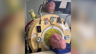 El hombre llevó una vida al interior de esta cápsula de hierro