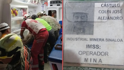 El minero dijo que sintió que pasaron dos días hasta que escuchó ruidos y se imaginó que ya iban por ellos a rescatarlos, lo que hizo fue quedarse quieto y esperar.