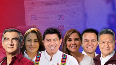 Los candidatos celebraron con sus equipos de campaña después de saber los resultados preliminares