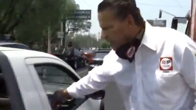 Alfredo Adame tuvo un altercado con un automovilista