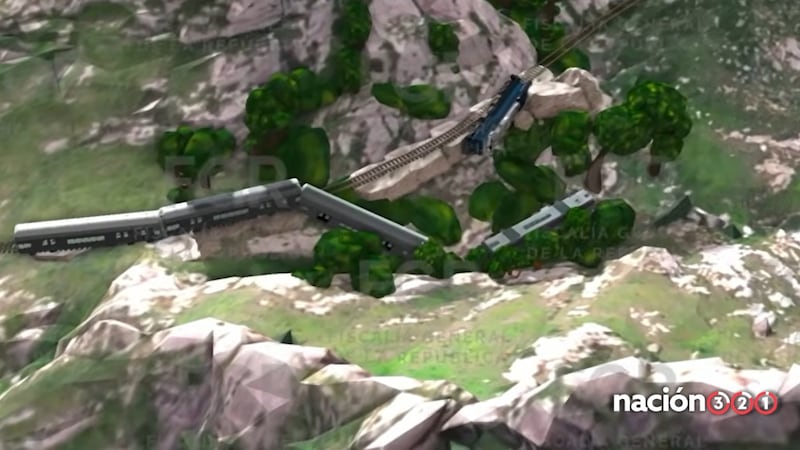 VIDEO: Recrean ruta del Tren Interoceánico antes de descarrilarse en Oaxaca