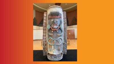 Urna maya, elaborada entre los años 900 a 1600