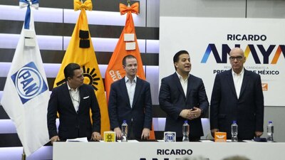Ricardo Anaya ya es oficialmente candidato presidencial por la coalición Por México al Frente