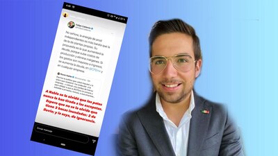 El hijo de Felipe Calderón mandó un mensaje a la secretaria de Energía