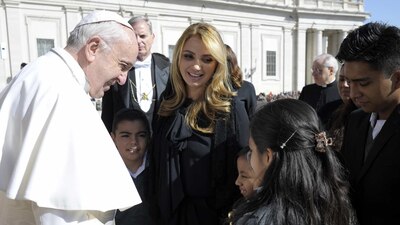 Niños del Hospital Infantil de México “Federico Gómez” conocieron al Papa Francisco
