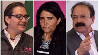 Salomón Chertorivski, Alejandra Barrales y Armando Ahued